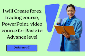 create forex trading course, powerpoint, video course for basic to advance level