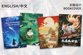 design professional book or ebook cover in chinese or english