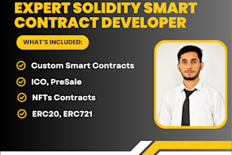 develop and audit smart contracts using solidity