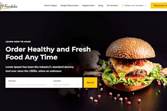design wix restaurant website with online food ordering, wix catering website