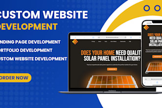 build a portfolio, landing page, website in react, typescript