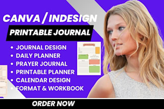 design ,format interactive pdf,digital journal planner calendar,low content book