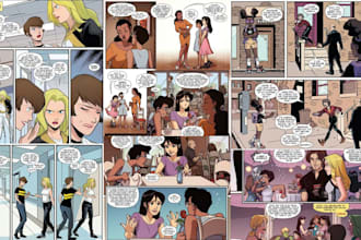 draw japanese manga page comic strip manga panel anime style character design