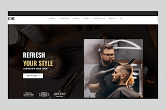 design barber website salon spa beauty website hair salon hair extension website