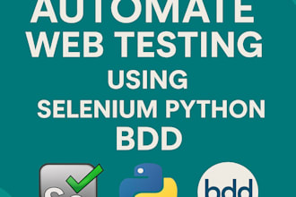 automation web testing in python, selenium and behave