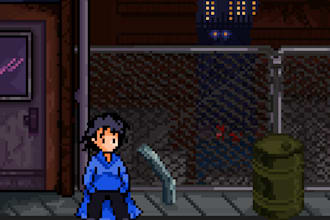 design a 64x64, 32x32 and 16x16 pixel art character for you