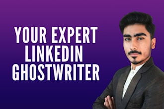 be your linkedin ghostwriter for posts and articles