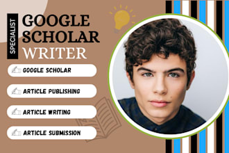 write and publish your research article in high index journals on google scholar