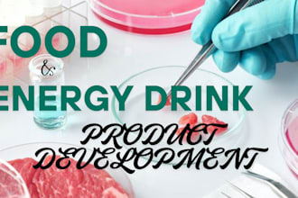 be your chemist to formulate your food, energy  drinks, supplement product