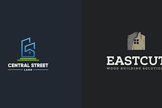 do  modern real estate 3d business logo design