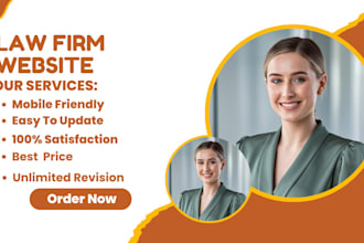 design attorney, lawyer, law firm website in wordpress