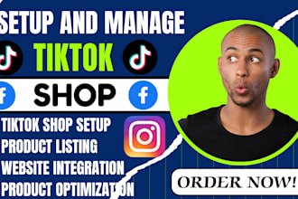 setup tiktok facebook instagram dropshipping shop integrate with shopify store