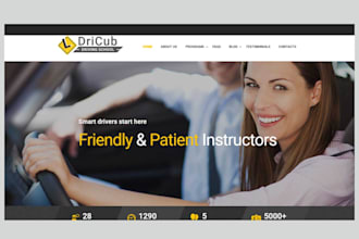 design driving website driving school taxi booking taxi website school website