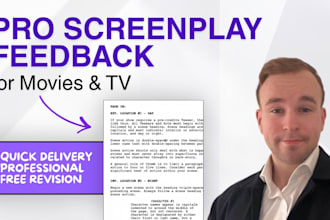 polish your movie, TV, or youtube script with expert feedback