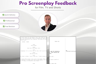 polish your movie, TV, or youtube script with expert feedback