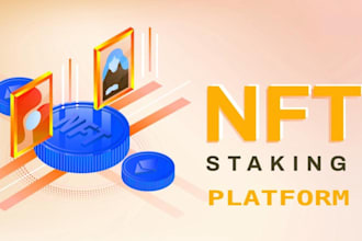 create a crypto nft staking platform with smart contract integration, nft mint
