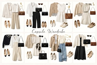 curate stylish capsule wardrobe and do color analysis