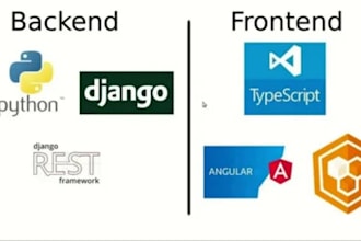 do python, django, drf, celery full stack web app with react js, next js