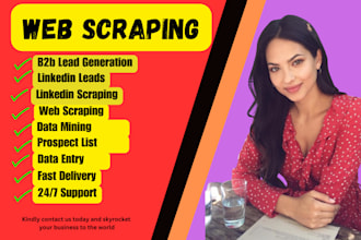 do web scraping or data scraping from almost any website