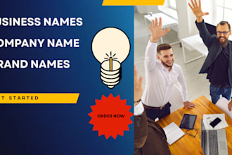 creative and catchy company name design for your brand