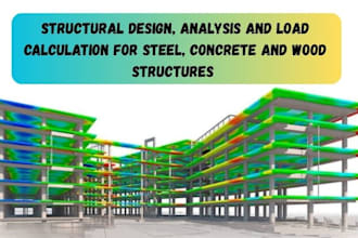 structural analysis, design, and load calculations for concrete, wood, and steel