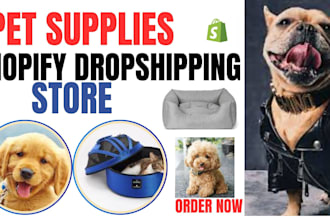 build a profitable dog and cat pet shopify store pet dropshipping website