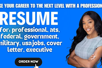 write professional ats federal government military usajobs cover letter resume