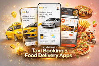 develop taxi booking app rideshare uberclon bolt website gojek food delivery app