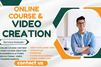 do ebook course creation with curriculum, video course set up to, udemy, kajabi