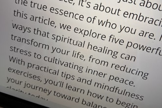 write spiritual articles, copy for your wellness brand or project