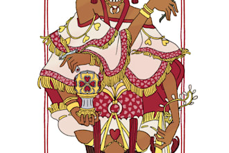 create custom playing card illustrations to print