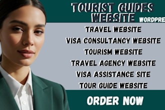 tourist guides and visa consultancy site tourism website travel agency website