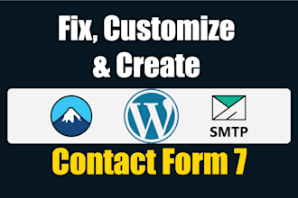 create, customize, and fix contact form 7 in wordpress