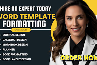 format, edit google docs word templates journal  layout design workbook calendar