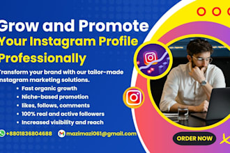 grow and promote your instagram profile professionally