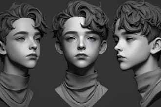 sculpt 3d  realistic head bust, 3d face model,3d helmet, 3d mask for 3d printing