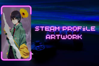 design animated steam artwork for your profile