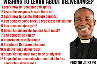 do online deliverance program for you and write your deliverance prayer points