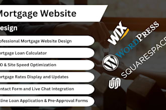 build mortgage website for professional mortgage brokers and mortgage agents