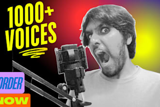 provide a animation voice or voice over for your project