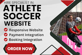 design athlete soccer golf league sport club football academy basketball website