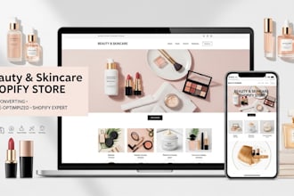 build a beauty shopify store skincare website and cosmetics store