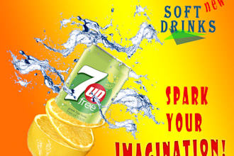 do poster, banner, flyer and magazine cover designing using adobe photoshop