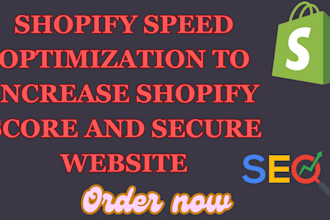 shopify speed optimization to increase shopify score and secure website