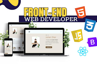 be your front end developer
