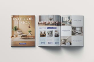 design product catalog,lookbook, or brochure