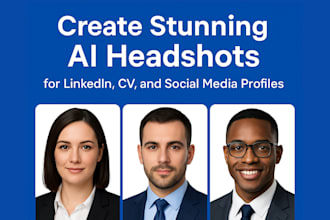 create stunning ai headshots for linkedin CV and social media profiles