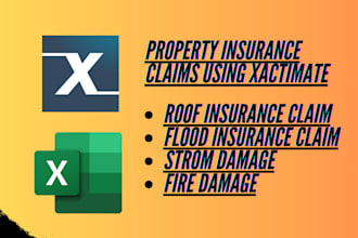 write and help you claim insurance using xactimate