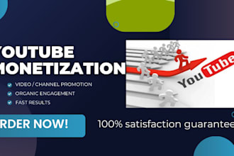 do fast organic promotion for youtube channel monetization