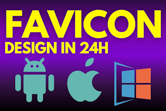 design modern favicon for you in 24h